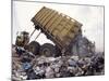 Lorry Arrives at Waste Tipping Area at Landfill Site, Mucking, London-Louise Murray-Mounted Photographic Print