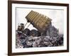 Lorry Arrives at Waste Tipping Area at Landfill Site, Mucking, London-Louise Murray-Framed Photographic Print