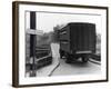 Lorry Going over Bridge-null-Framed Photographic Print
