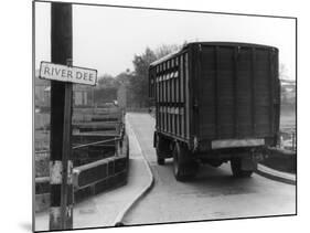 Lorry Going over Bridge-null-Mounted Photographic Print