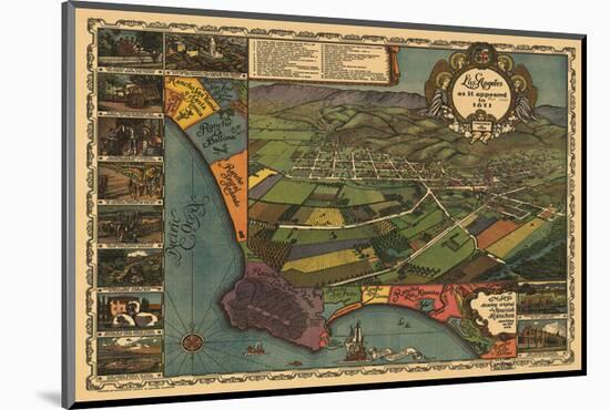 Los Angeles 1871-Vintage Reproduction-Mounted Art Print