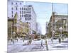 Los Angeles: 5Th And Hill-Stanton Manolakas-Mounted Giclee Print