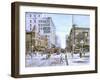 Los Angeles: 5Th And Hill-Stanton Manolakas-Framed Giclee Print
