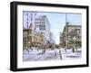 Los Angeles: 5Th And Hill-Stanton Manolakas-Framed Giclee Print