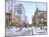 Los Angeles: 5Th And Hill-Stanton Manolakas-Mounted Giclee Print