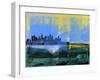 Los Angeles Abstract Skyline I-Emma Moore-Framed Art Print