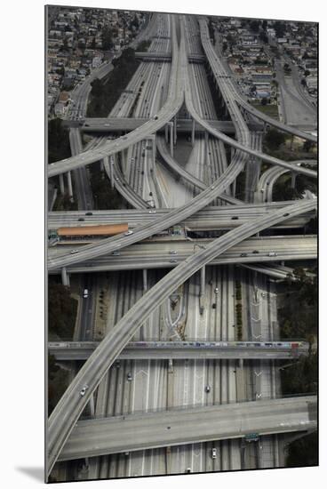 Los Angeles, Aerial of Judge Harry Pregerson Interchange and Highway-David Wall-Mounted Photographic Print