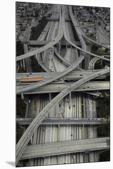 Los Angeles, Aerial of Judge Harry Pregerson Interchange and Highway-David Wall-Mounted Premium Photographic Print