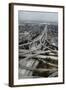 Los Angeles, Aerial of Judge Harry Pregerson Interchange and Highway-David Wall-Framed Photographic Print