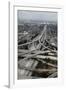 Los Angeles, Aerial of Judge Harry Pregerson Interchange and Highway-David Wall-Framed Photographic Print