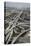 Los Angeles, Aerial of Judge Harry Pregerson Interchange and Highway-David Wall-Stretched Canvas