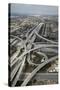 Los Angeles, Aerial of Judge Harry Pregerson Interchange and Highway-David Wall-Stretched Canvas