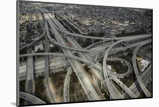 Los Angeles, Aerial of Judge Harry Pregerson Interchange and Highway-David Wall-Mounted Photographic Print