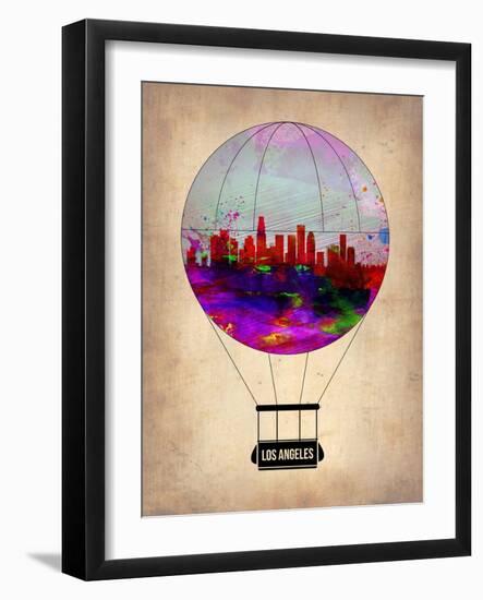 Los Angeles Air Balloon 2-NaxArt-Framed Art Print