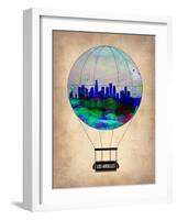 Los Angeles Air Balloon-NaxArt-Framed Art Print