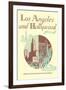 Los Angeles and Hollywood Brochure, California-null-Framed Art Print