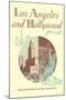 Los Angeles and Hollywood Brochure, California-null-Mounted Art Print