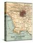 Los Angeles and Vicinity (C. 1900), from the 10th Edition of Encyclopaedia Britannica, Maps-Encyclopaedia Britannica-Stretched Canvas