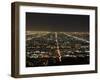 Los Angeles at Night, Los Angeles, California, United States of America, North America-Wendy Connett-Framed Photographic Print