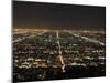 Los Angeles at Night, Los Angeles, California, United States of America, North America-Wendy Connett-Mounted Photographic Print