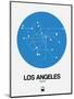 Los Angeles Blue Subway Map-NaxArt-Mounted Art Print