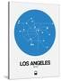 Los Angeles Blue Subway Map-NaxArt-Stretched Canvas