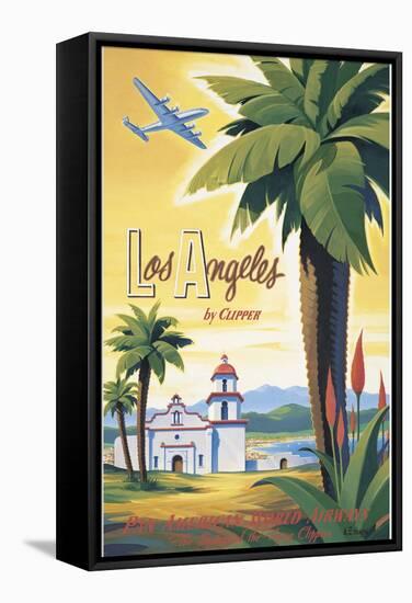 Los Angeles by Clipper-Kerne Erickson-Framed Stretched Canvas