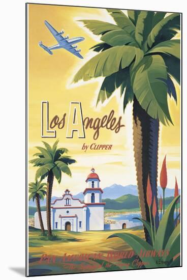 Los Angeles by Clipper-Kerne Erickson-Mounted Giclee Print