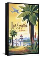 Los Angeles by Clipper-Kerne Erickson-Framed Stretched Canvas