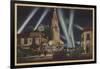 Los Angeles, CA - Fox Carthay Circle Theatre View-Lantern Press-Framed Art Print