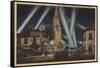 Los Angeles, CA - Fox Carthay Circle Theatre View-Lantern Press-Framed Stretched Canvas