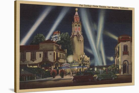 Los Angeles, CA - Fox Carthay Circle Theatre View-Lantern Press-Stretched Canvas