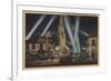 Los Angeles, CA - Fox Carthay Circle Theatre View-Lantern Press-Framed Art Print