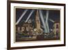 Los Angeles, CA - Fox Carthay Circle Theatre View-Lantern Press-Framed Art Print