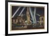 Los Angeles, CA - Fox Carthay Circle Theatre View-Lantern Press-Framed Art Print