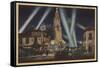 Los Angeles, CA - Fox Carthay Circle Theatre View-Lantern Press-Framed Stretched Canvas