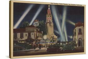 Los Angeles, CA - Fox Carthay Circle Theatre View-Lantern Press-Stretched Canvas