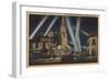 Los Angeles, CA - Fox Carthay Circle Theatre View-Lantern Press-Framed Art Print