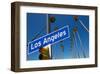 Los Angeles CA Road Sign-null-Framed Art Print