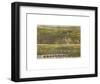 Los Angeles, California, 1894-B^W^ Pierce-Framed Art Print