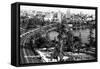 Los Angeles, California - Aerial View of Gen Douglas Mac Arthur Park-Lantern Press-Framed Stretched Canvas