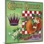 Los Angeles, California, Chess Queen Brand Citrus Label-Lantern Press-Mounted Art Print