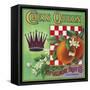 Los Angeles, California, Chess Queen Brand Citrus Label-Lantern Press-Framed Stretched Canvas