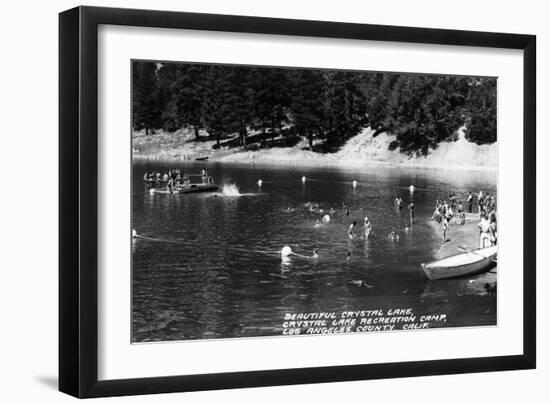 Los Angeles, California - Crystal Lake Recreation Camp-Lantern Press-Framed Art Print