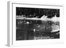 Los Angeles, California - Crystal Lake Recreation Camp-Lantern Press-Framed Art Print