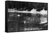 Los Angeles, California - Crystal Lake Recreation Camp-Lantern Press-Framed Stretched Canvas