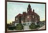 Los Angeles, California - Exterior View of the Court House-Lantern Press-Framed Art Print