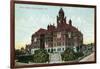 Los Angeles, California - Exterior View of the Court House-Lantern Press-Framed Art Print