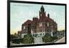 Los Angeles, California - Exterior View of the Court House-Lantern Press-Framed Art Print