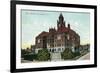 Los Angeles, California - Exterior View of the Court House-Lantern Press-Framed Art Print